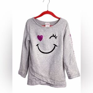 🆓 $0 WITH PURCHASE - CARTER’S Girls Sweatshirt Top – Size 6/6X – Grey “Girl Pow